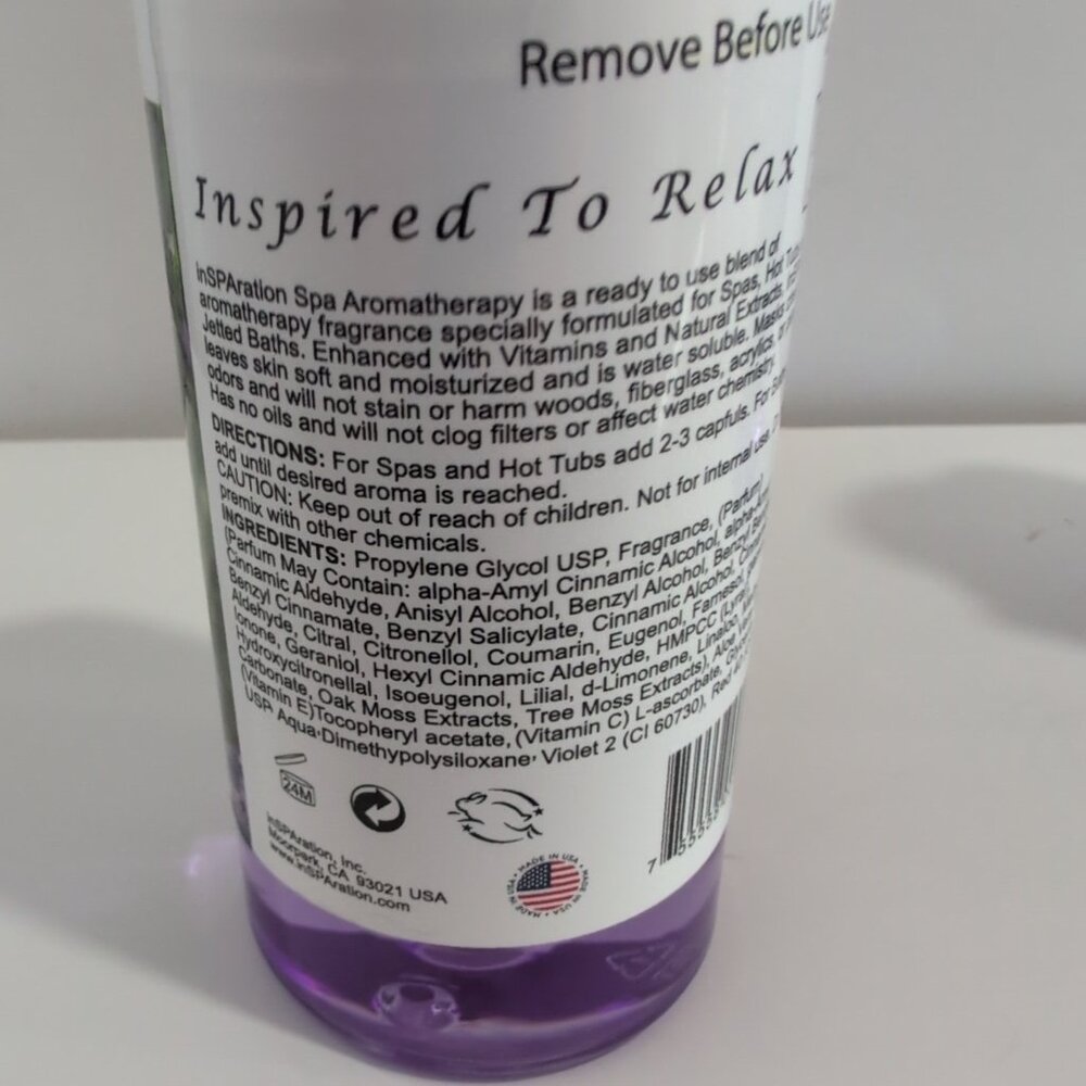 Lot Of 2   inSPAration Spa and Bath Aromatherapy (Spa Liquid) 9-Ounce Lavender - Picture 3 of 4